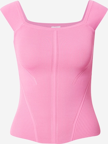 River Island Gebreide top in Roze: voorkant