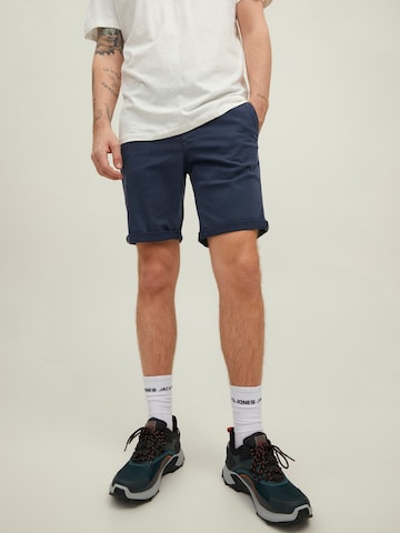 JACK & JONES - regular Pantalón chino 'Fred' en azul: frente