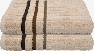 uncover by SCHIESSER Handtuch 'Ohio' in Beige: Vorderseite