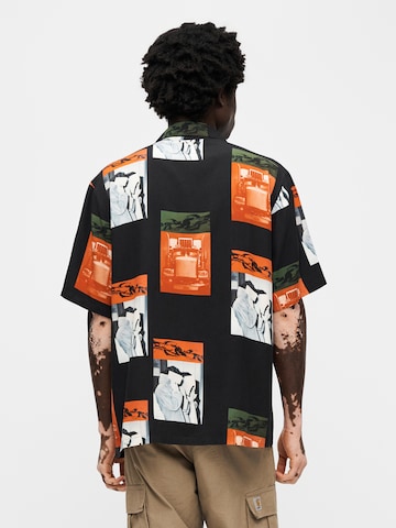 Carhartt WIP Comfort fit Overhemd 'Sean Hamilton' in Zwart