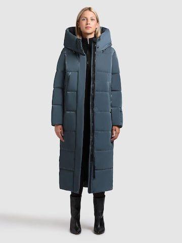 khujo Winter coat 'Soulani5 Shiny' in Blue