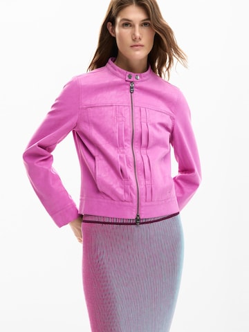 Desigual Демисезонная куртка в Ярко-розовый