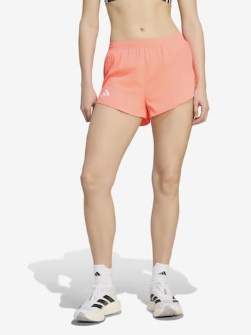 ADIDAS PERFORMANCE Regular Urheiluhousut 'ADIZERO' värissä vaaleanpunainen: etupuoli