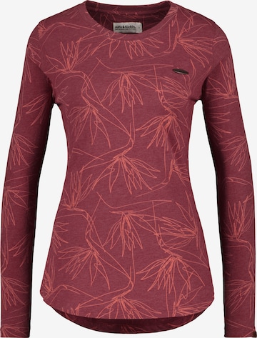 Alife and Kickin Shirt 'Lea' in Rood: voorkant