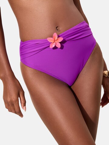 Lipsy Bikini Bottoms in Purple: front
