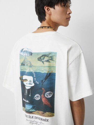 Pull&Bear T-Shirt in Weiß