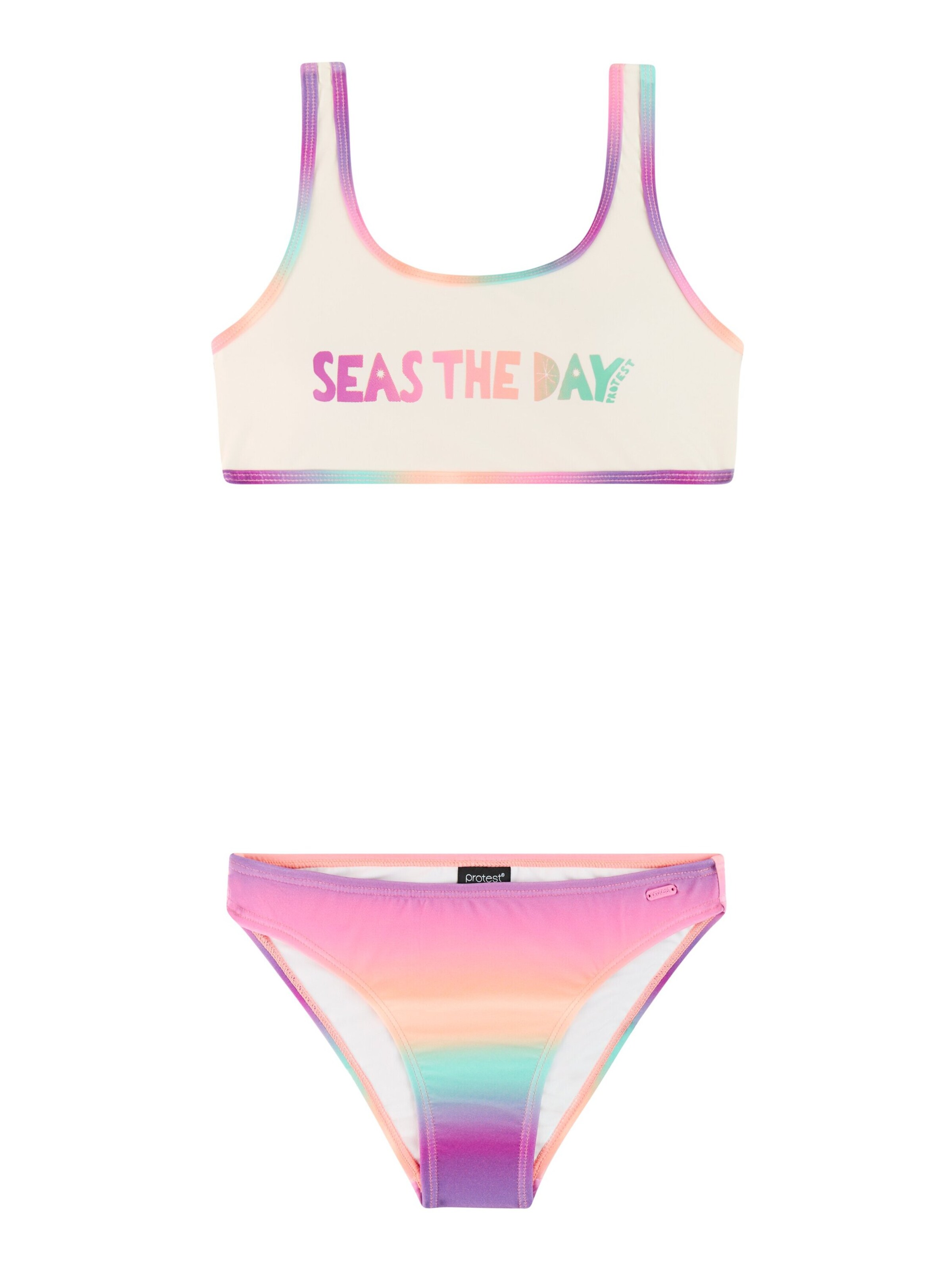 PROTEST Bustier Bikini 'PRTAline JR'‌‌‌‌‌‌‌ in Orange: Vorderseite