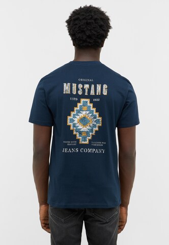 MUSTANG T-Shirt 'Style Austin' in Blau: Vorderseite