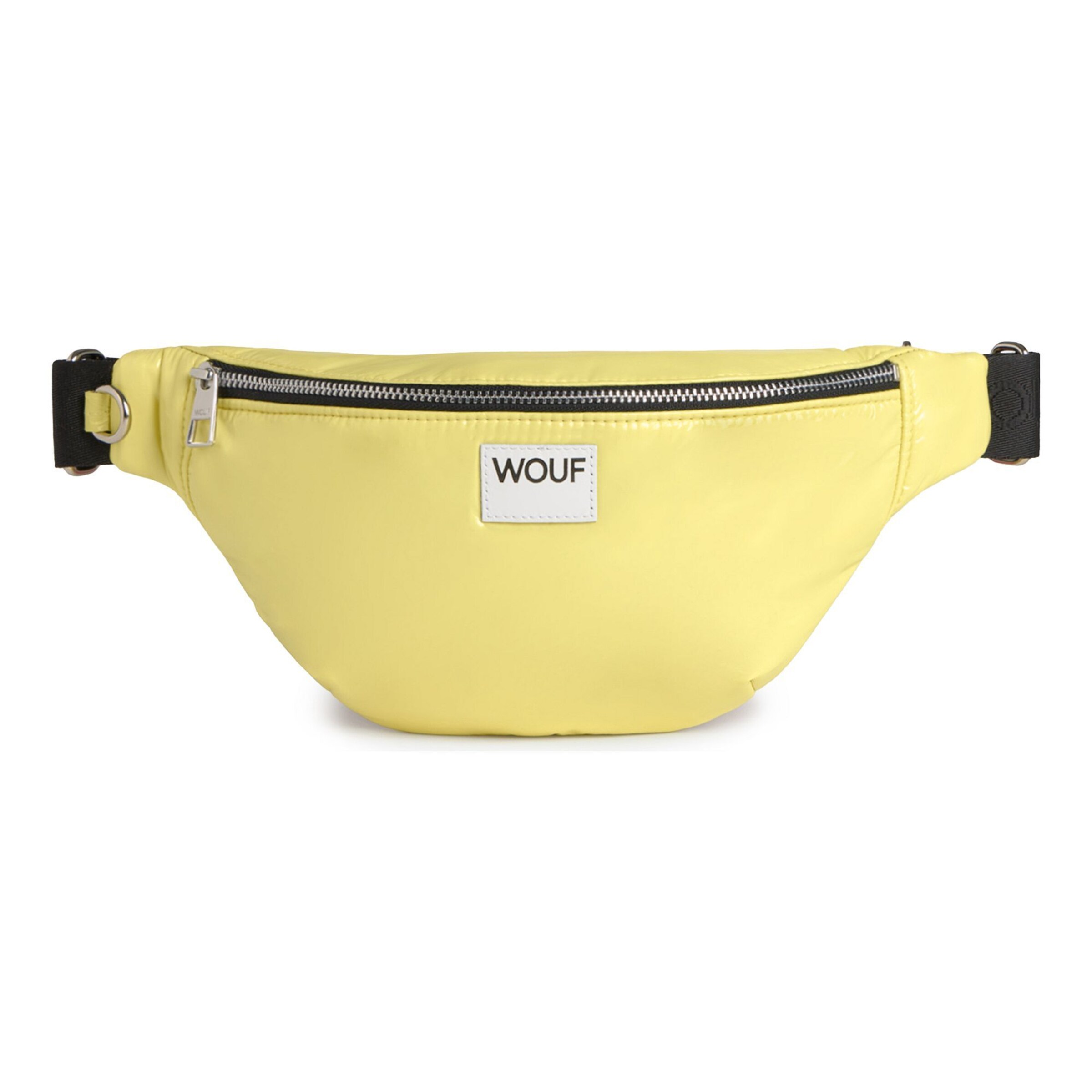 Marsupio 'Glossy' di Wouf in giallo: frontale