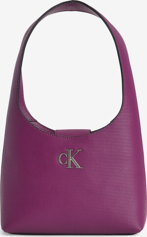 Calvin Klein Jeans Schultertasche in Lila: predná strana