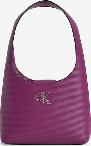 Calvin Klein Jeans Shoulder Bag in Purple: front