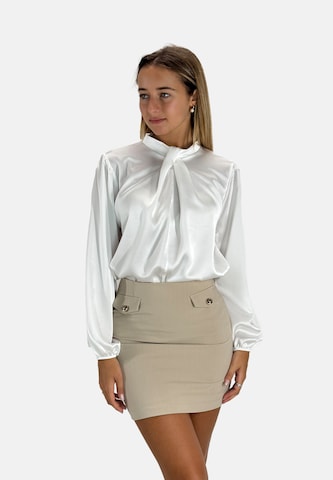 Elara Blouse in Wit