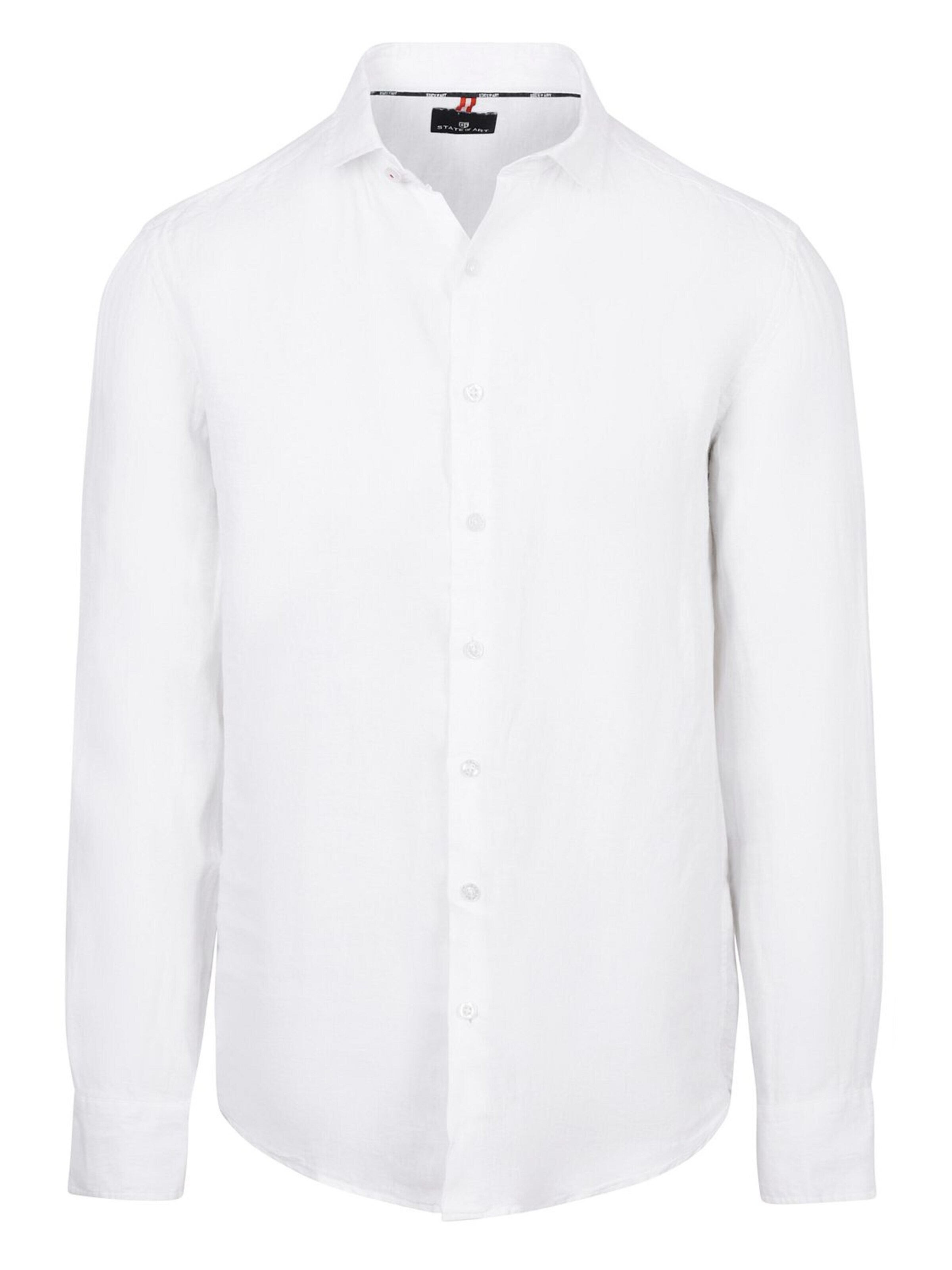 State of Art Regular fit Overhemd in Wit: voorkant