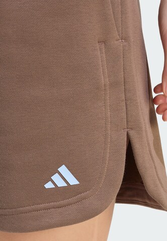 ADIDAS SPORTSWEAR Свободный крой Спортивные штаны 'Studio' в Коричневый