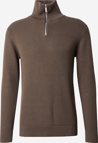 SELECTED Sweter 'SLHBORA' w kolorze brązowy: przód