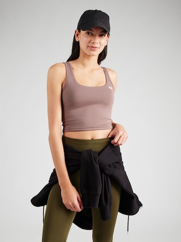 UNDER ARMOUR Спортивный топ 'Motion' в Серый: спереди