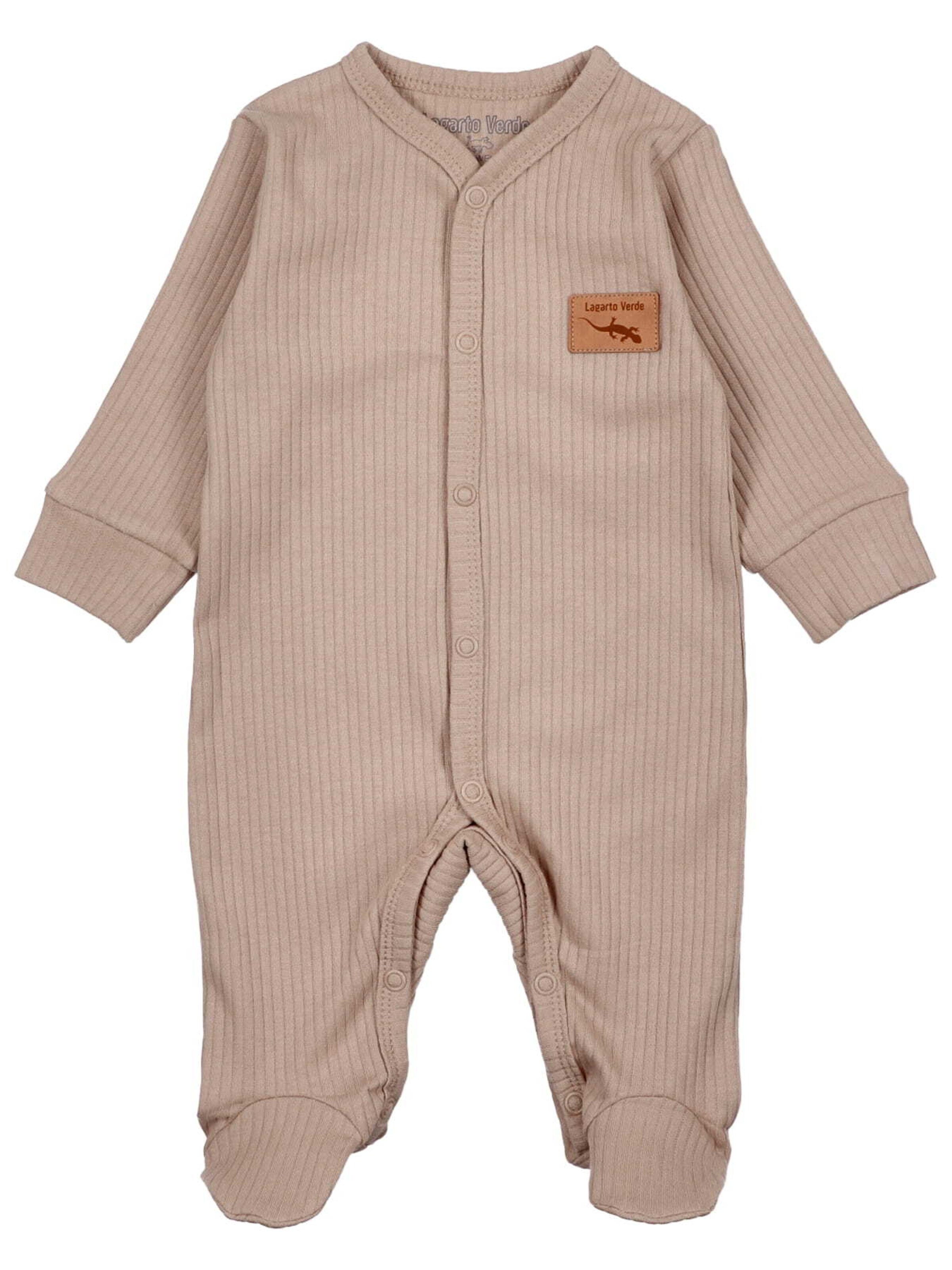 Lagarto Verde Romper/Bodysuit in Beige: front