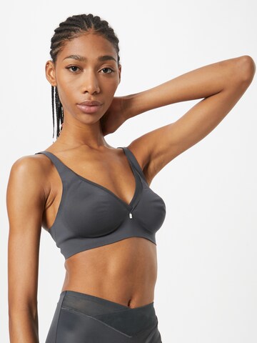 TRIUMPH Minimiser Bra 'True Shape Sensation' in Grey: front