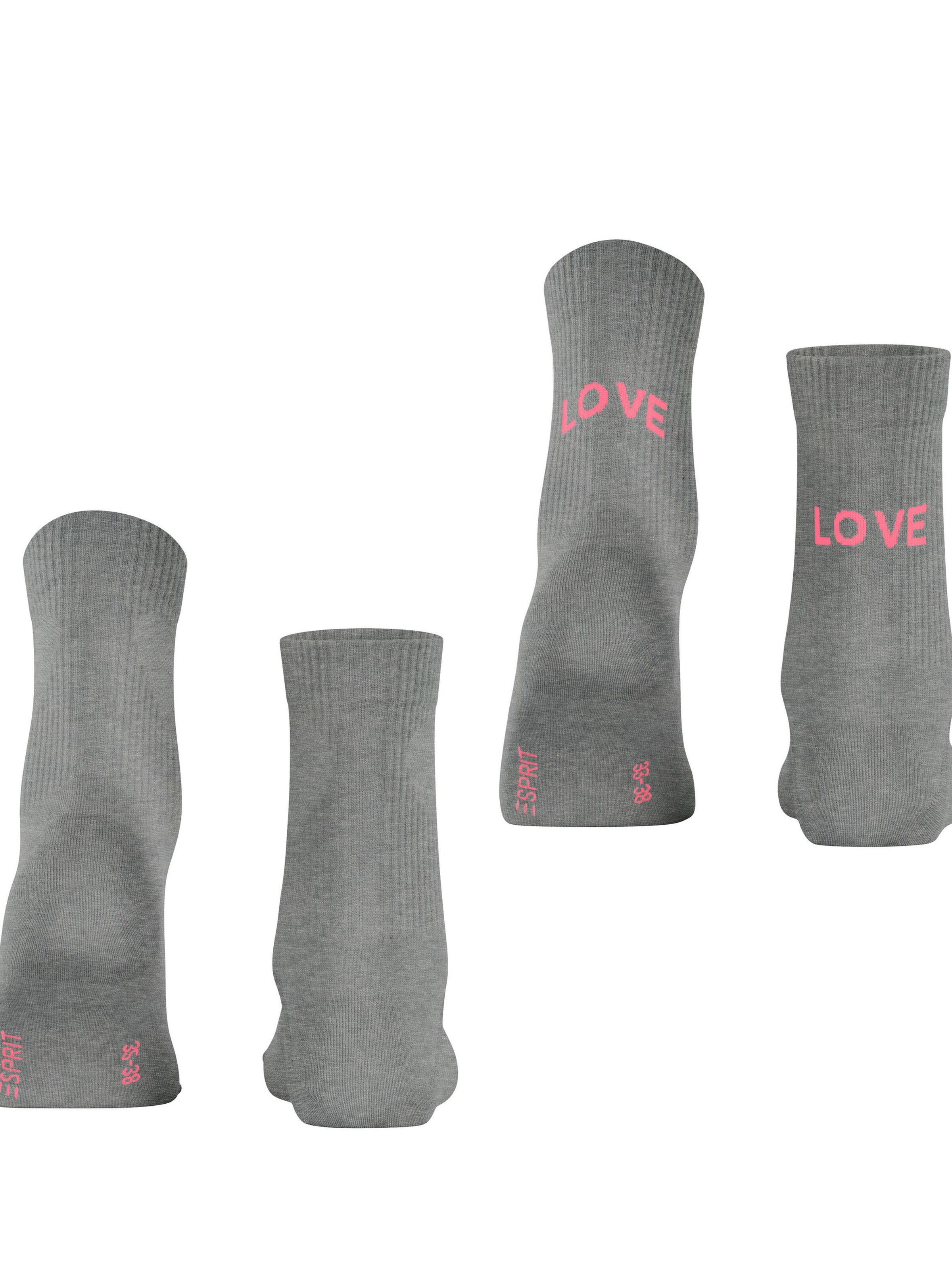 ESPRIT Socks 'Heart & Love' in Grey