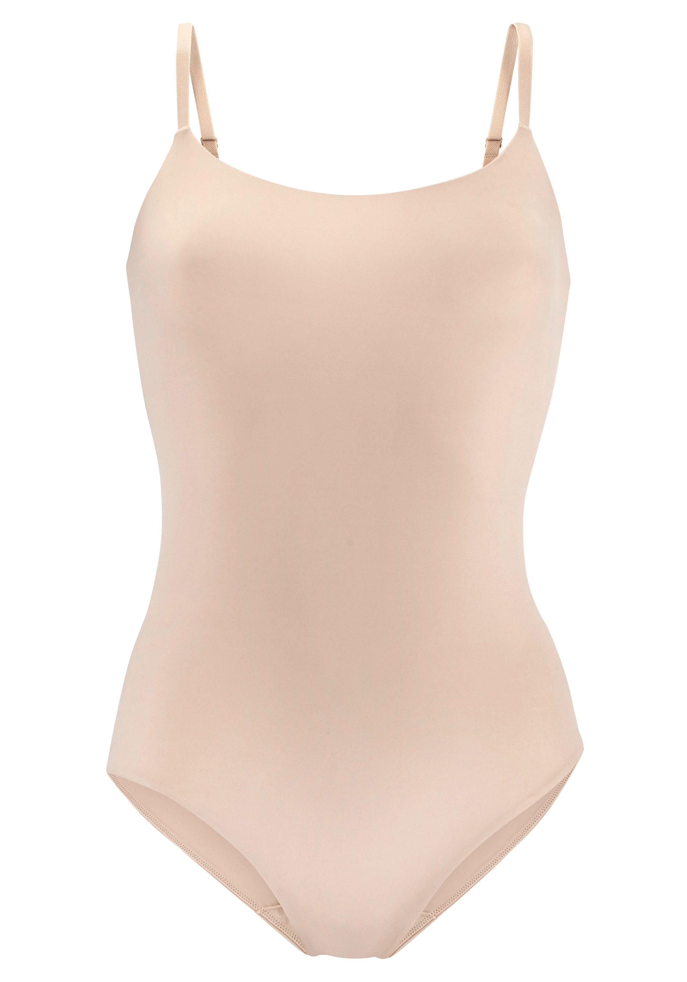 LASCANA Lingerie Bodysuit in Beige: front