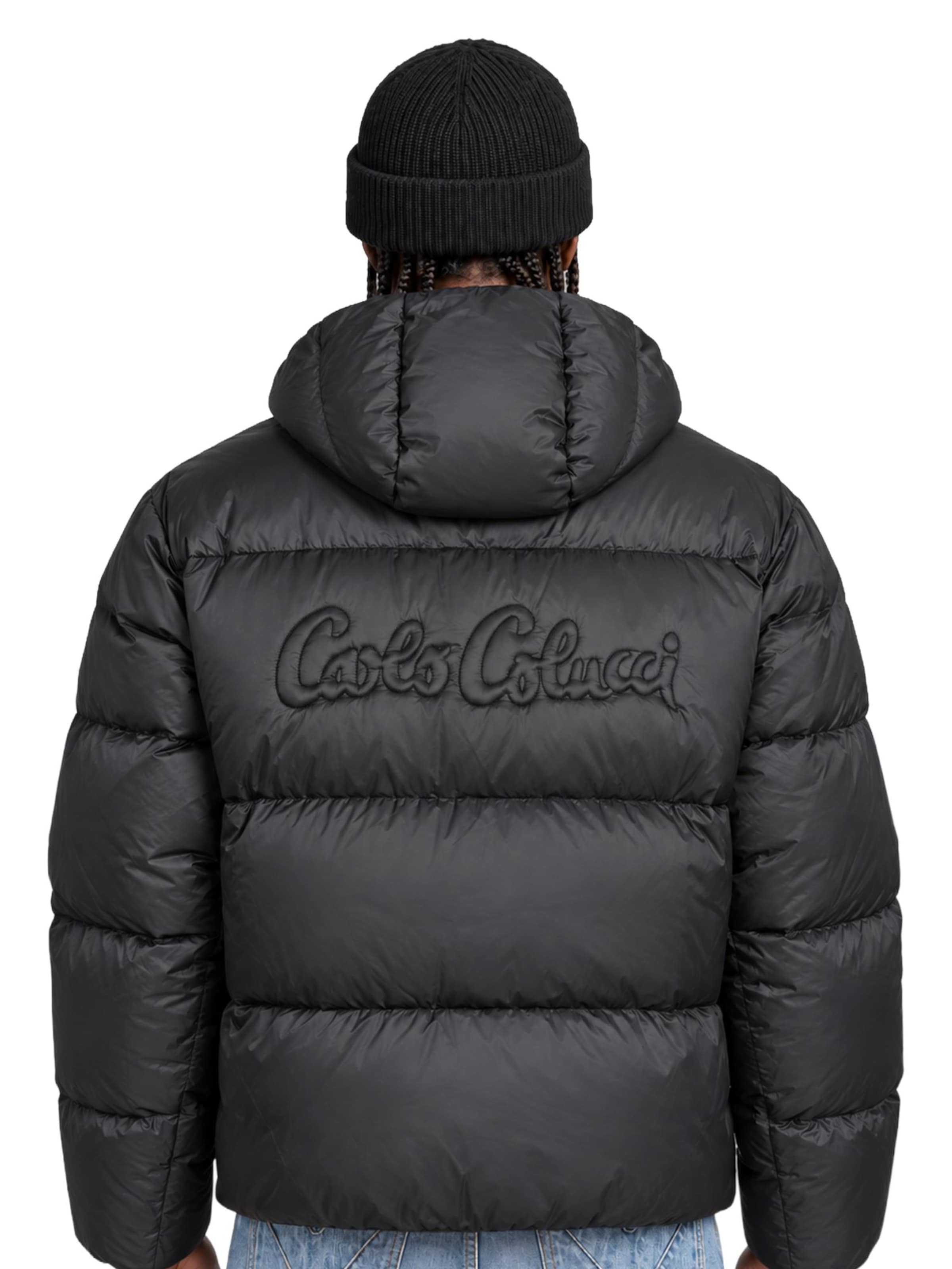 Carlo Colucci Winterjacke 'Furnari' in Schwarz