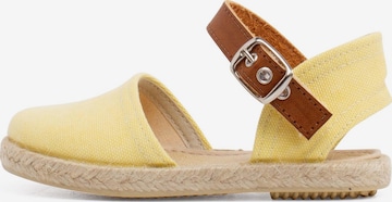 Pisamonas - Sandália em amarelo: frente