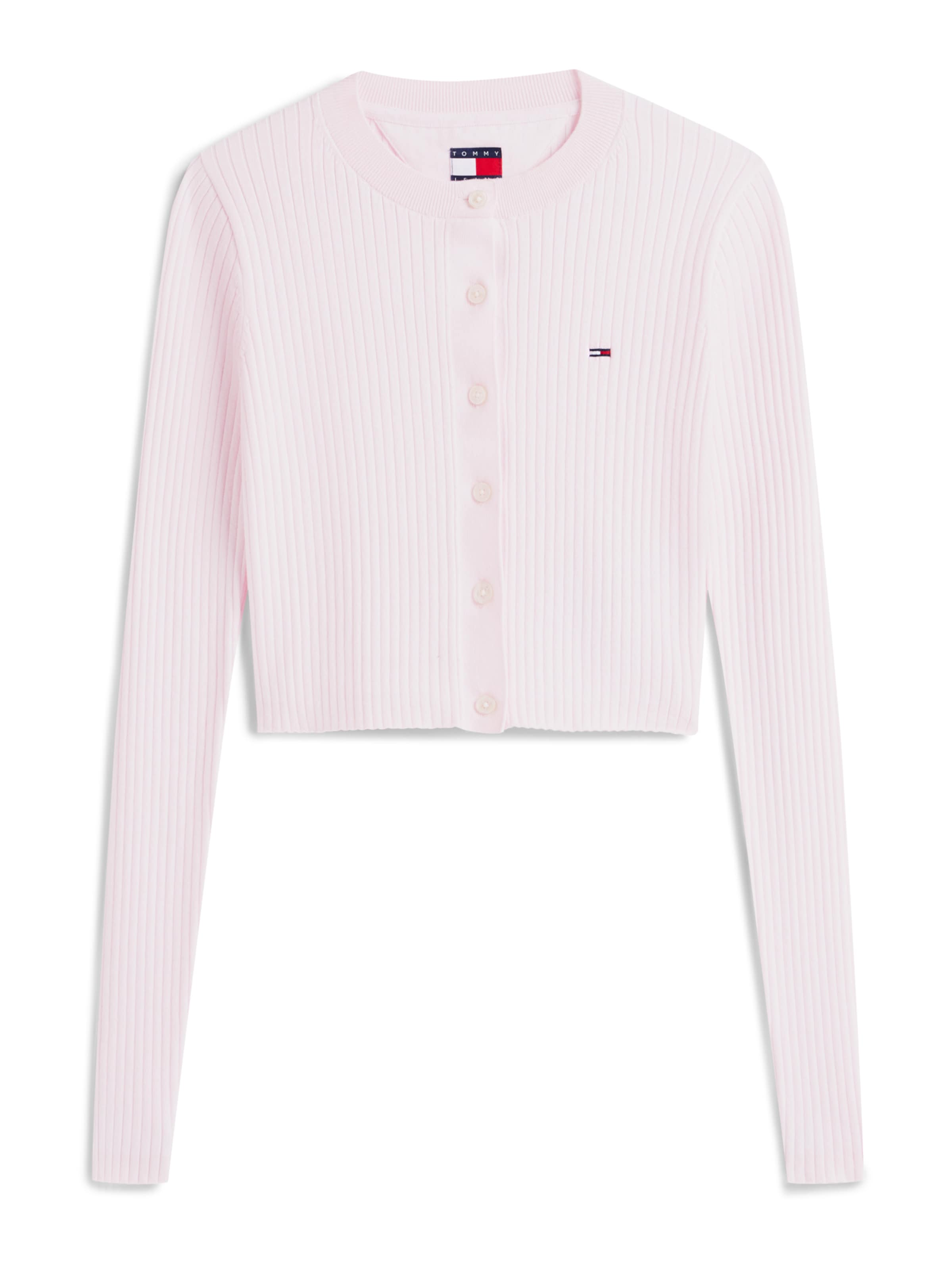 rožinė Tommy Jeans Kardiganas: priekis