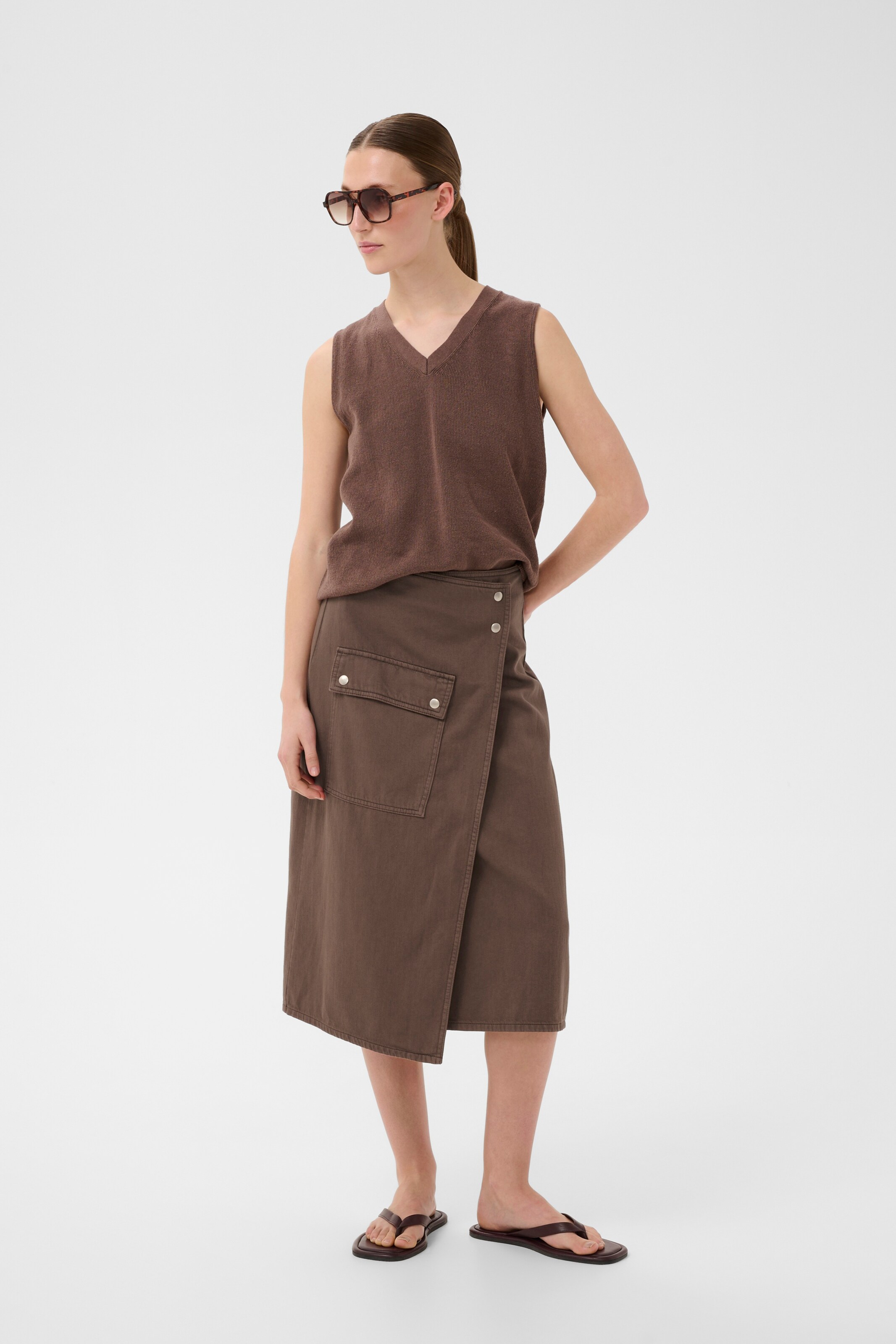 InWear Nederdel 'GLADYS' i brun