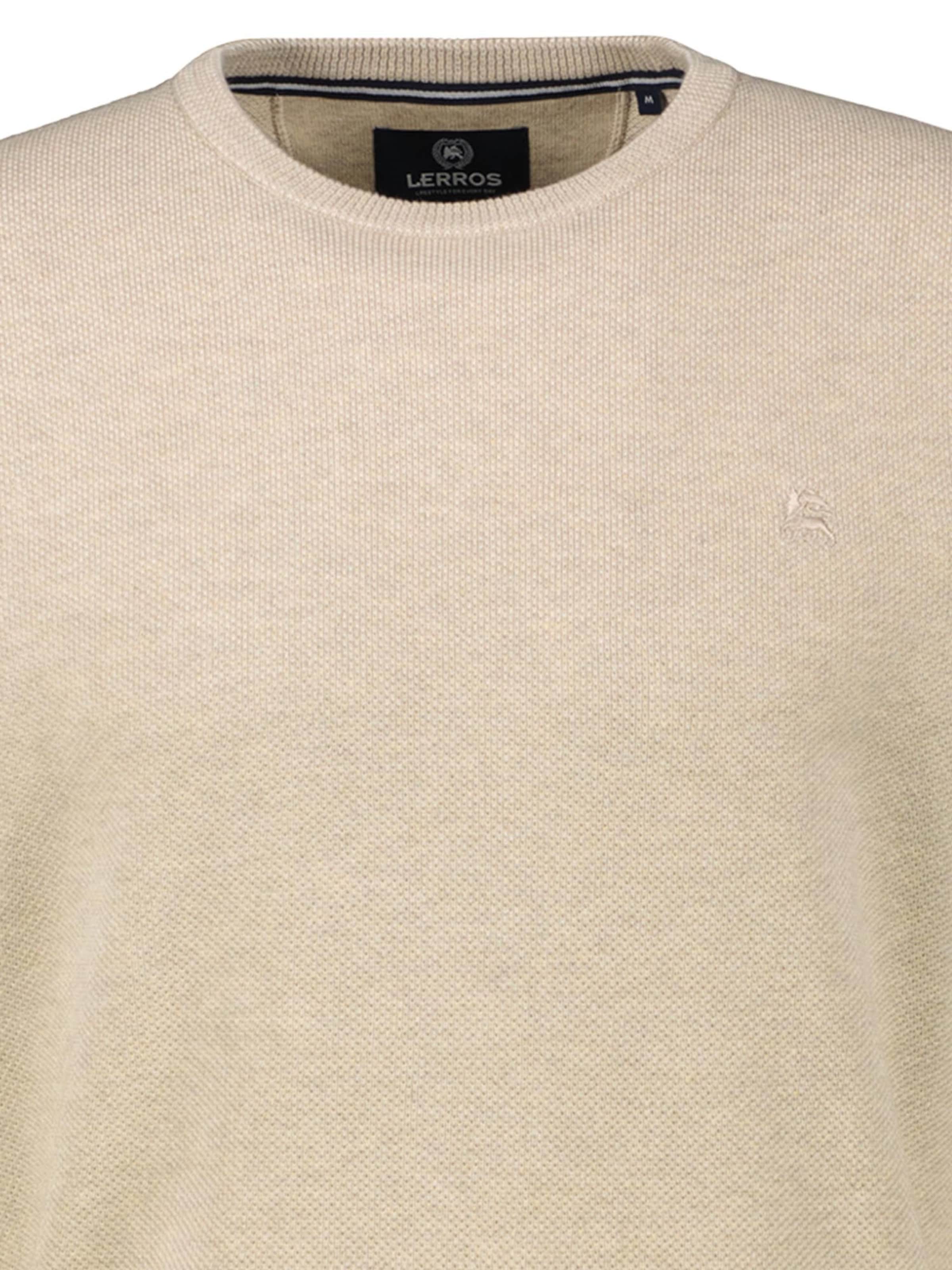 Pull-over 'Basic' LERROS en beige