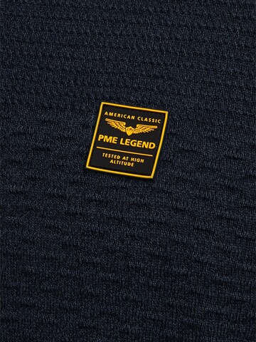 PME Legend Neulepaita 'Pullover with half zipper' värissä sininen