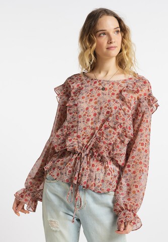 DreiMaster Vintage Blouse in Roze: voorkant