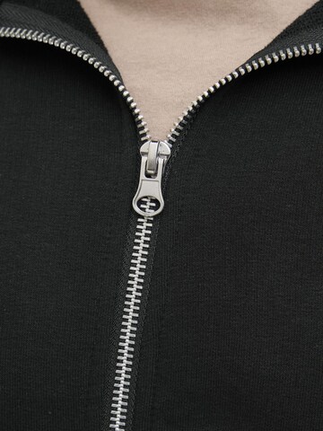 Jack & Jones Plus Sweatjacke in Schwarz