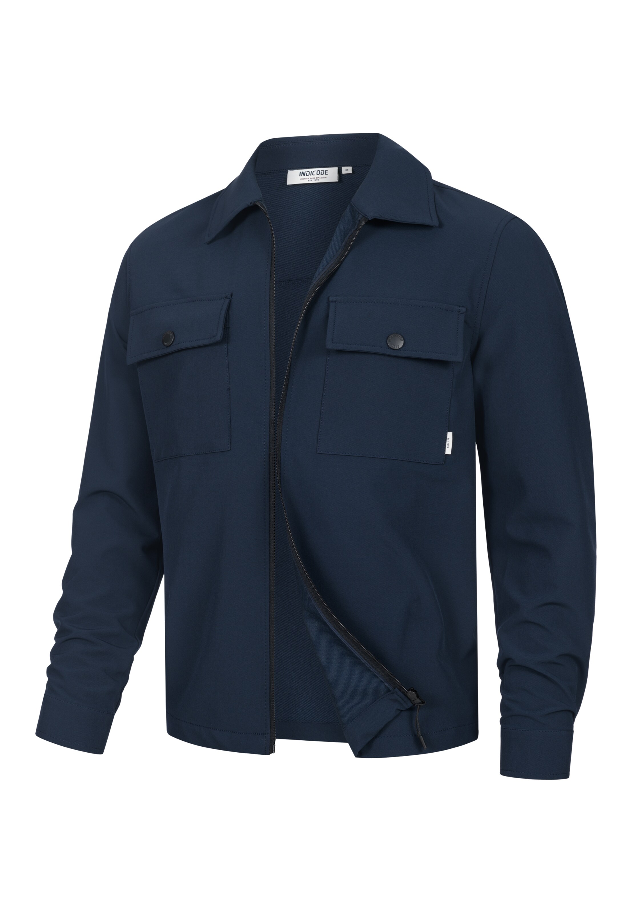 Chemise business 'Rommie' INDICODE JEANS en bleu : devant