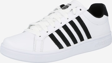 K-SWISS Platform trainers 'Court Tiebreak' in White: front