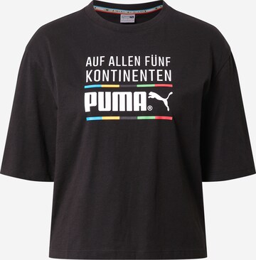 T-shirt PUMA en noir : devant