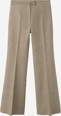 MANGOWide Leg/ Široke nogavice Hlače na crtu 'Gina' - smeđa boja: prednji dio