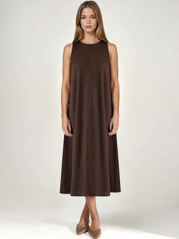 Robe Hiccup en marron : devant