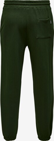 Tapered Pantaloni de la Only & Sons pe verde