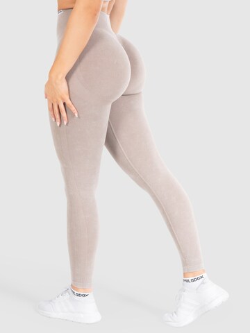 Skinny Leggings ' Batik Scrunch ' Smilodox en marron