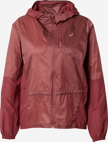 ASICS Athletic Jacket 'Nagino' in Red: front