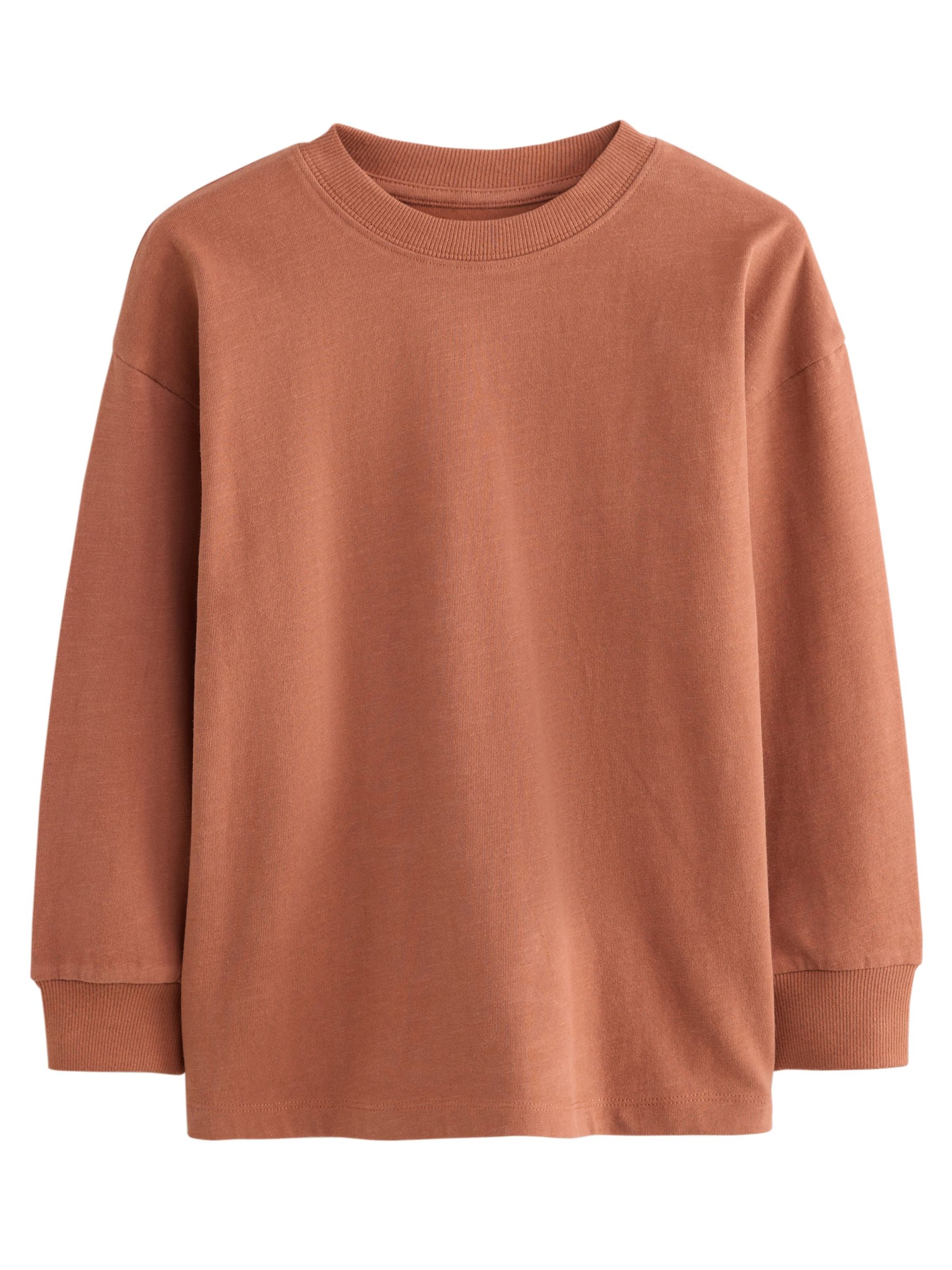 Next T-shirt i orange: framsida