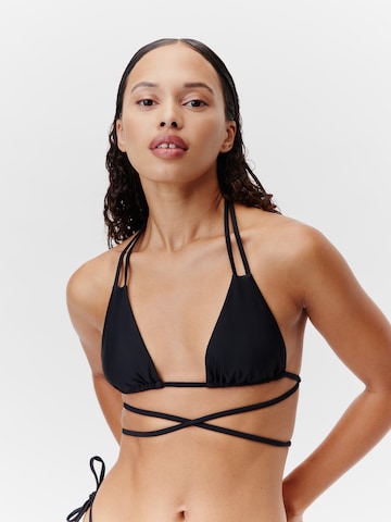LeGer by Lena Gercke - Triángulo Top de bikini 'Alanis' en negro: frente