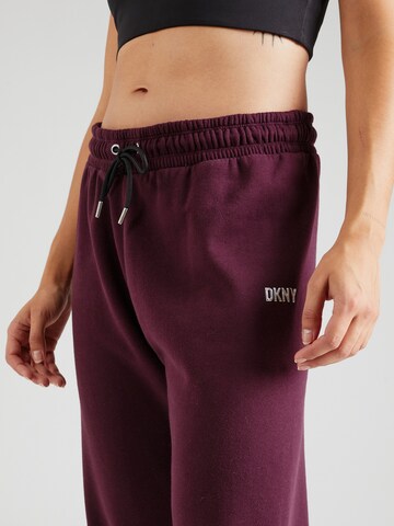 Effilé Pantalon de sport DKNY Performance en violet