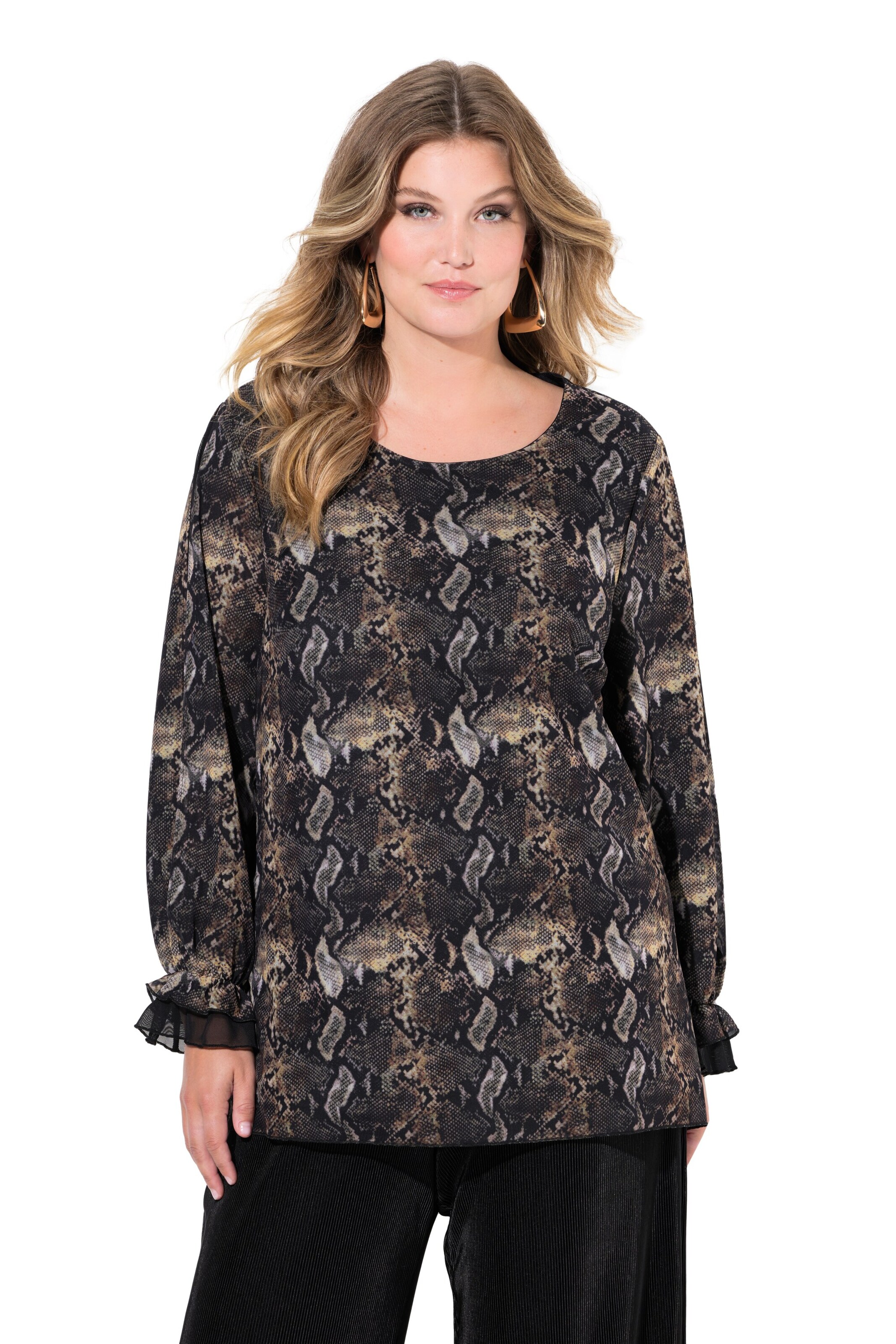 Chemisier MIAMODA en noir : devant