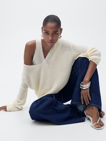 MANGO Sweater 'JAZMIN' in Beige