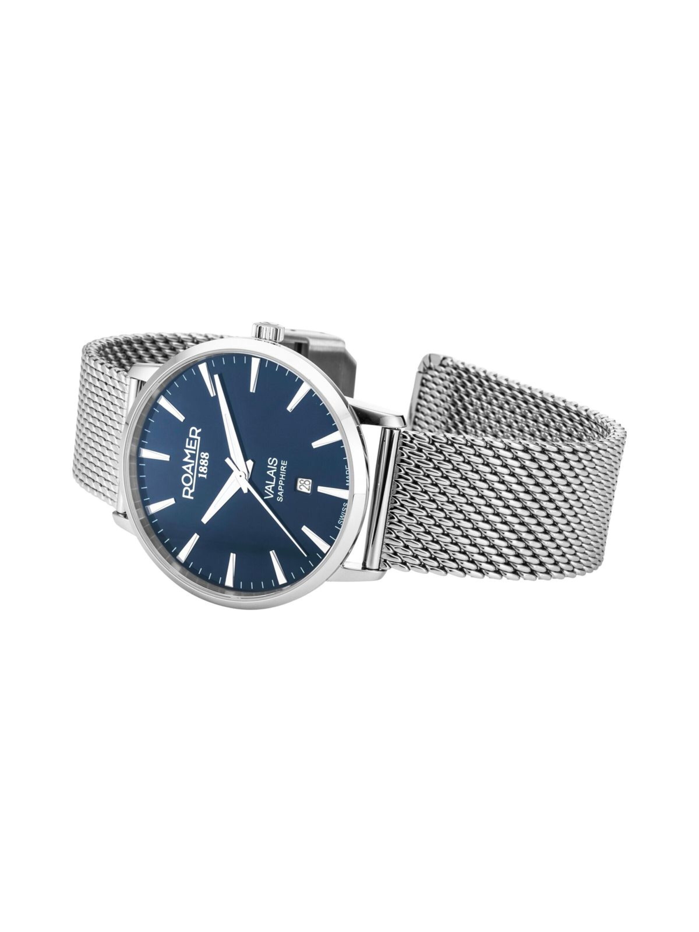 Montre à affichage analogique Roamer en bleu