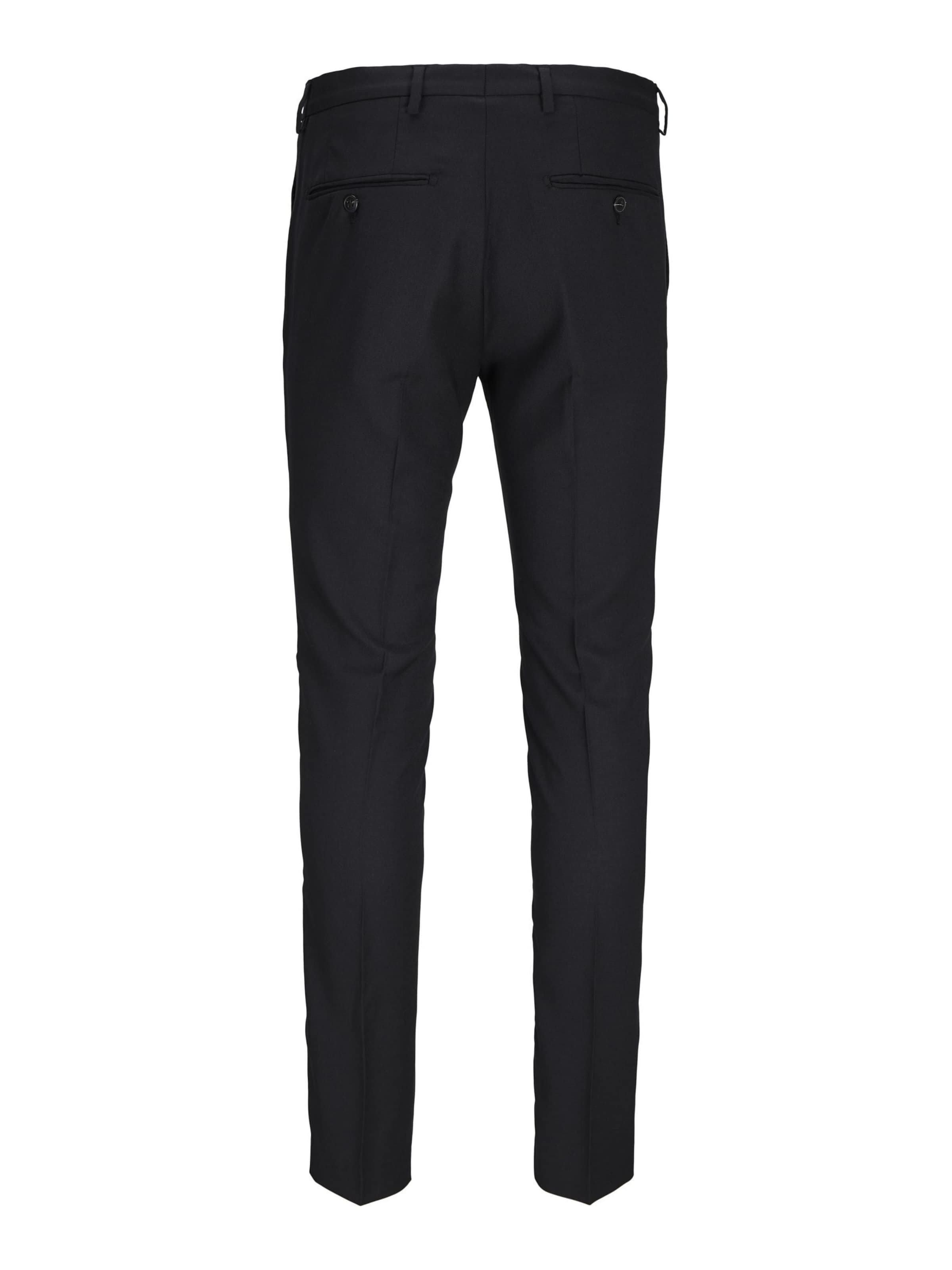 JACK & JONES Slimfit Suorat housut 'Solaris' värissä musta