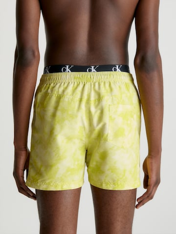 Calvin Klein Swimwear Board Shorts in Yellow