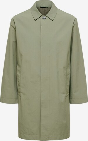 Manteau mi-saison SELECTED HOMME en vert : devant