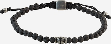 Bracelet FOSSIL en noir : devant